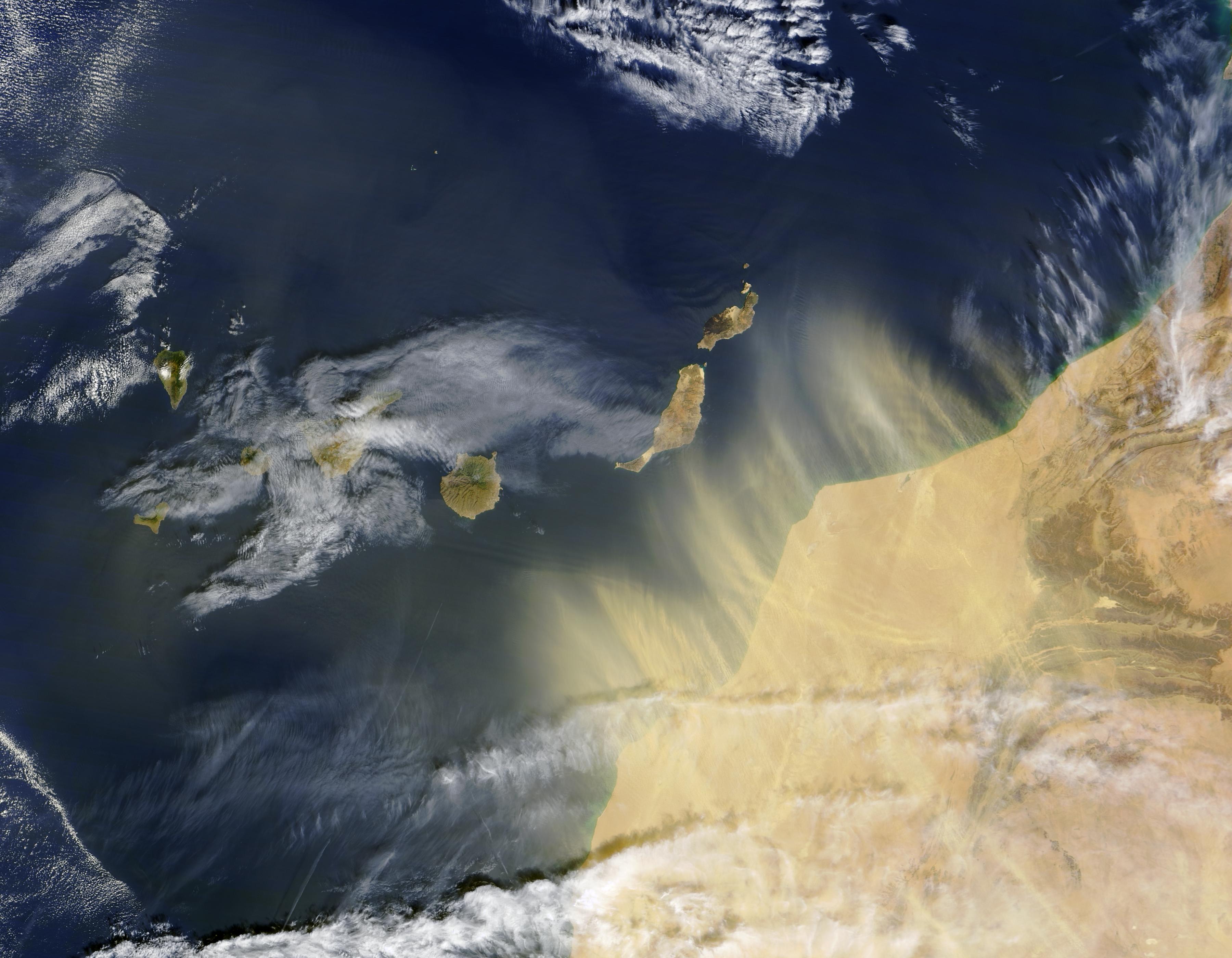 Viento del Sahara. Fuente: Wikimedia Viento del Sahara. Fuente: Wikimedia